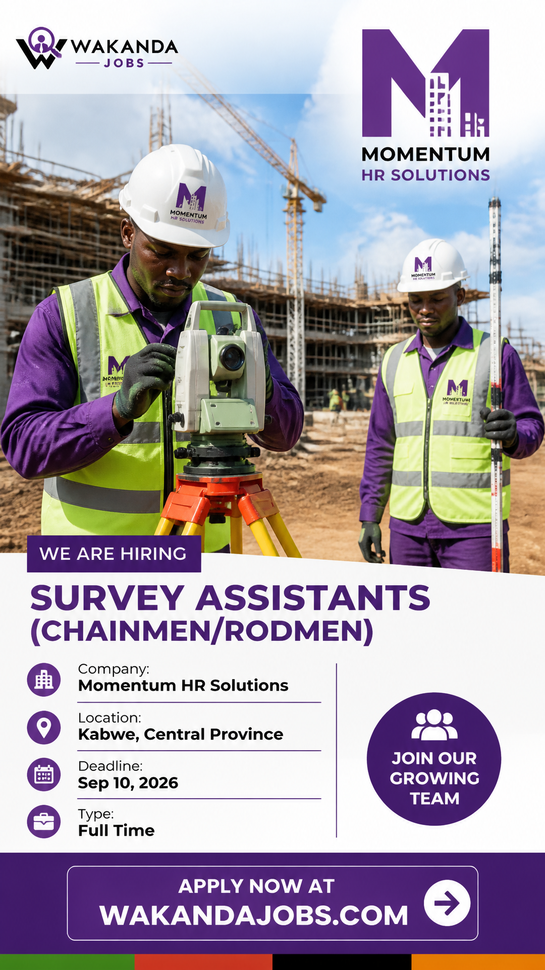 Survey Assistants (Chainmen/Rodmen)