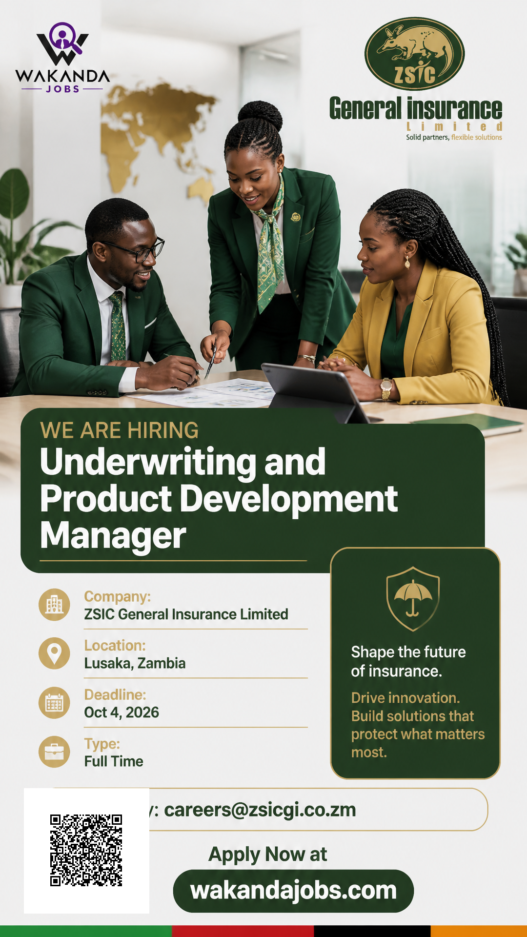 Underwriting and Product Development Manager