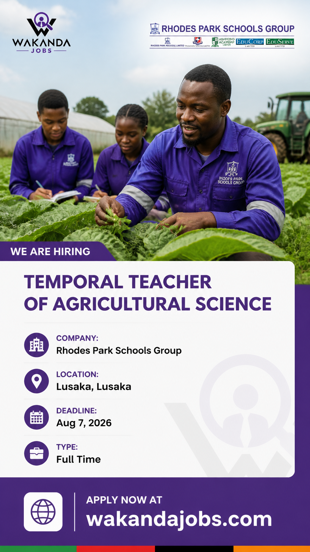 Temporal Teacher of Agricultural Science