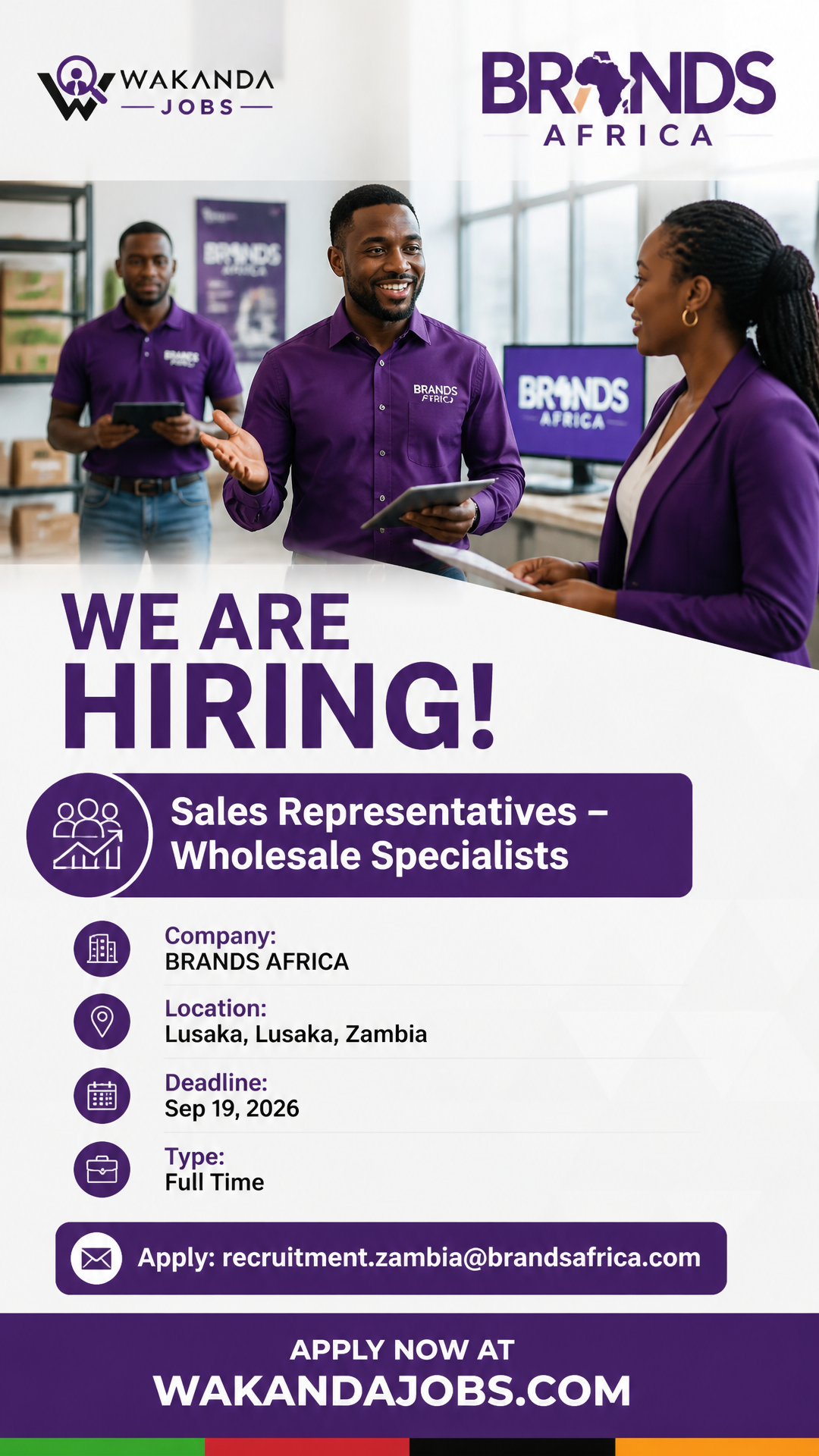 Sales Representatives – Wholesale Specialists