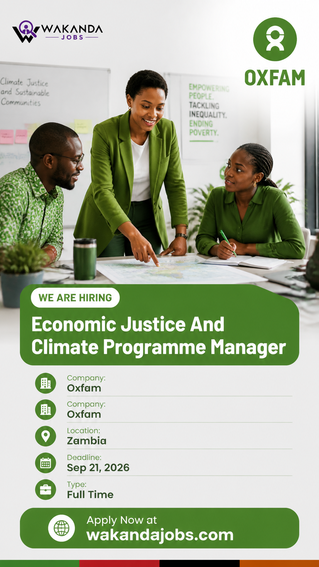 Economic Justice And Climate Programme Manager