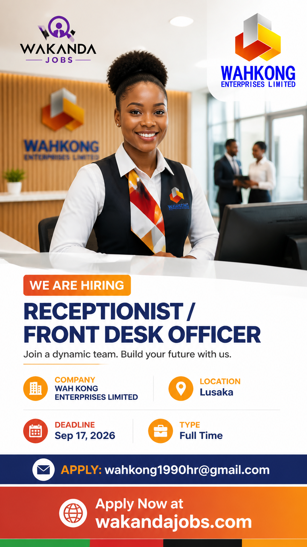 Receptionist / Front Desk Officer