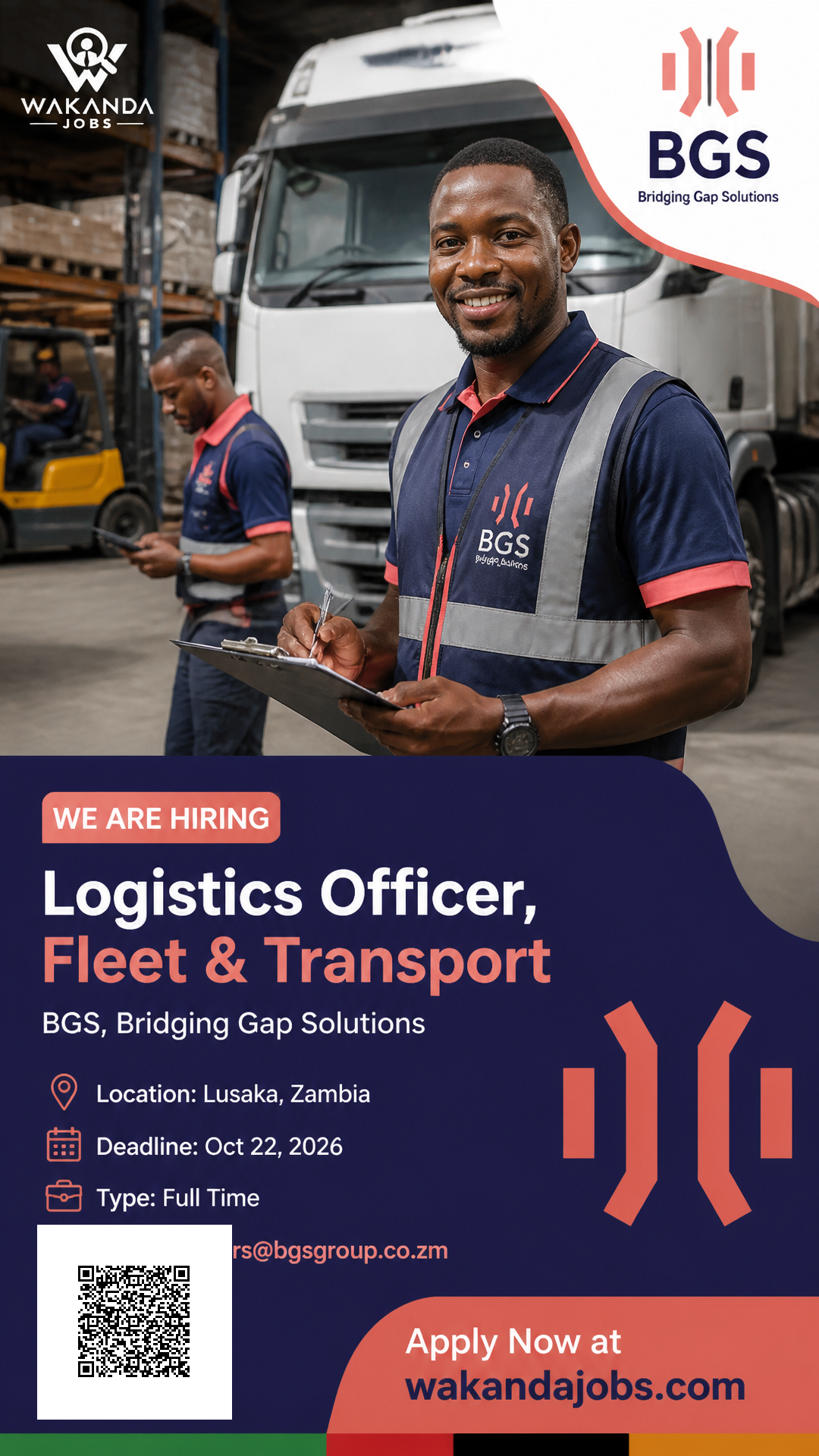 Logistics Officer, Fleet & Transport