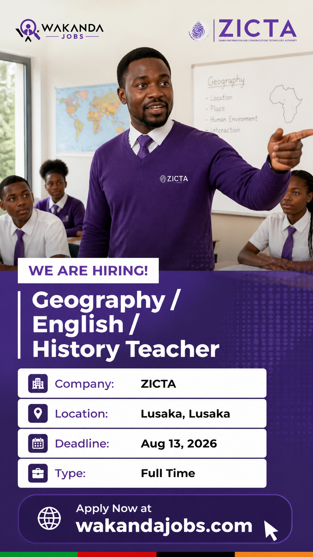 Geography / English / History Teacher