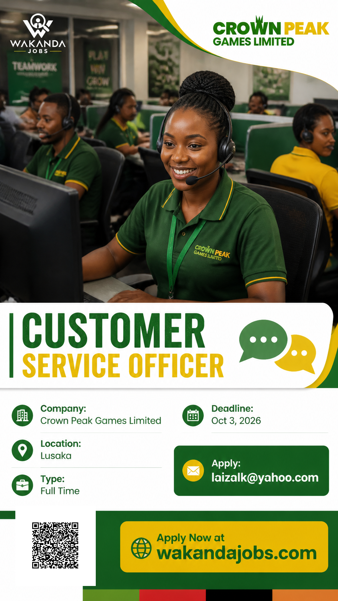 CUSTOMER SERVICE OFFICER