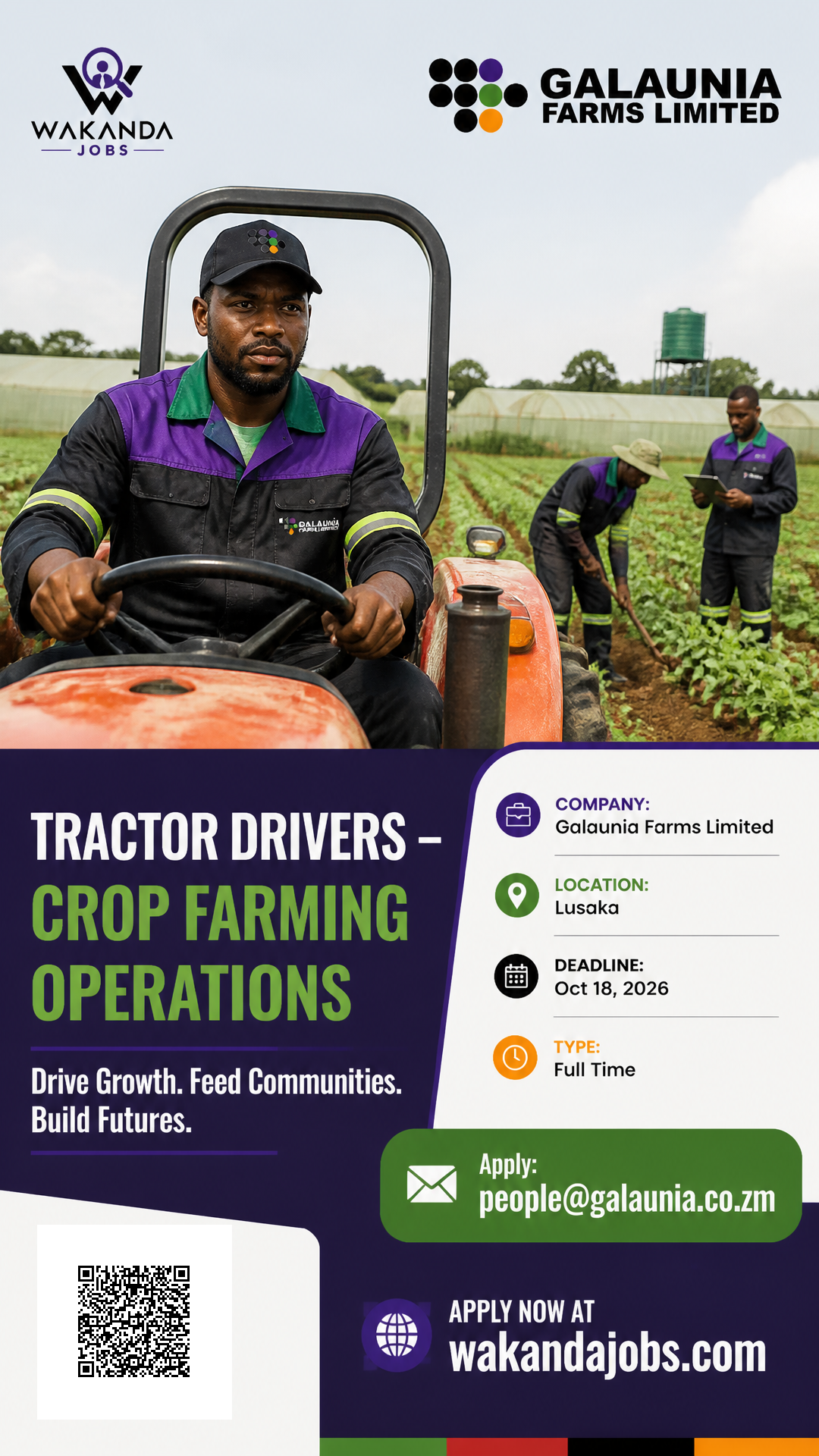 Tractor Driver – Crop Farming Operations